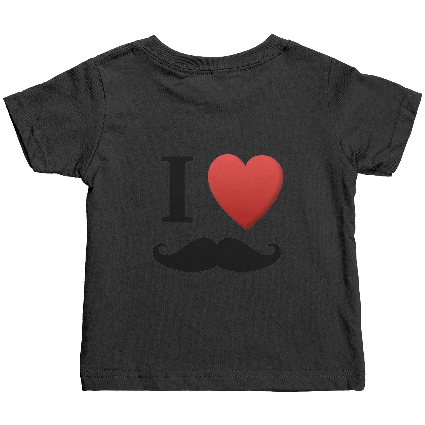 Rabbit Skins Infant Shirt Movember Moustache Month For Respect Front + Back I Love Moustache
