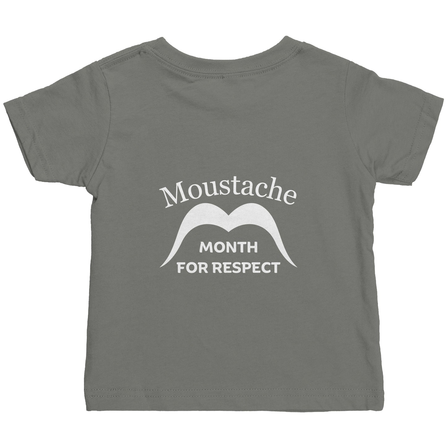 Rabbit Skins Infant Shirt Movember Moustache Month For Respect + Back I Love Moustache