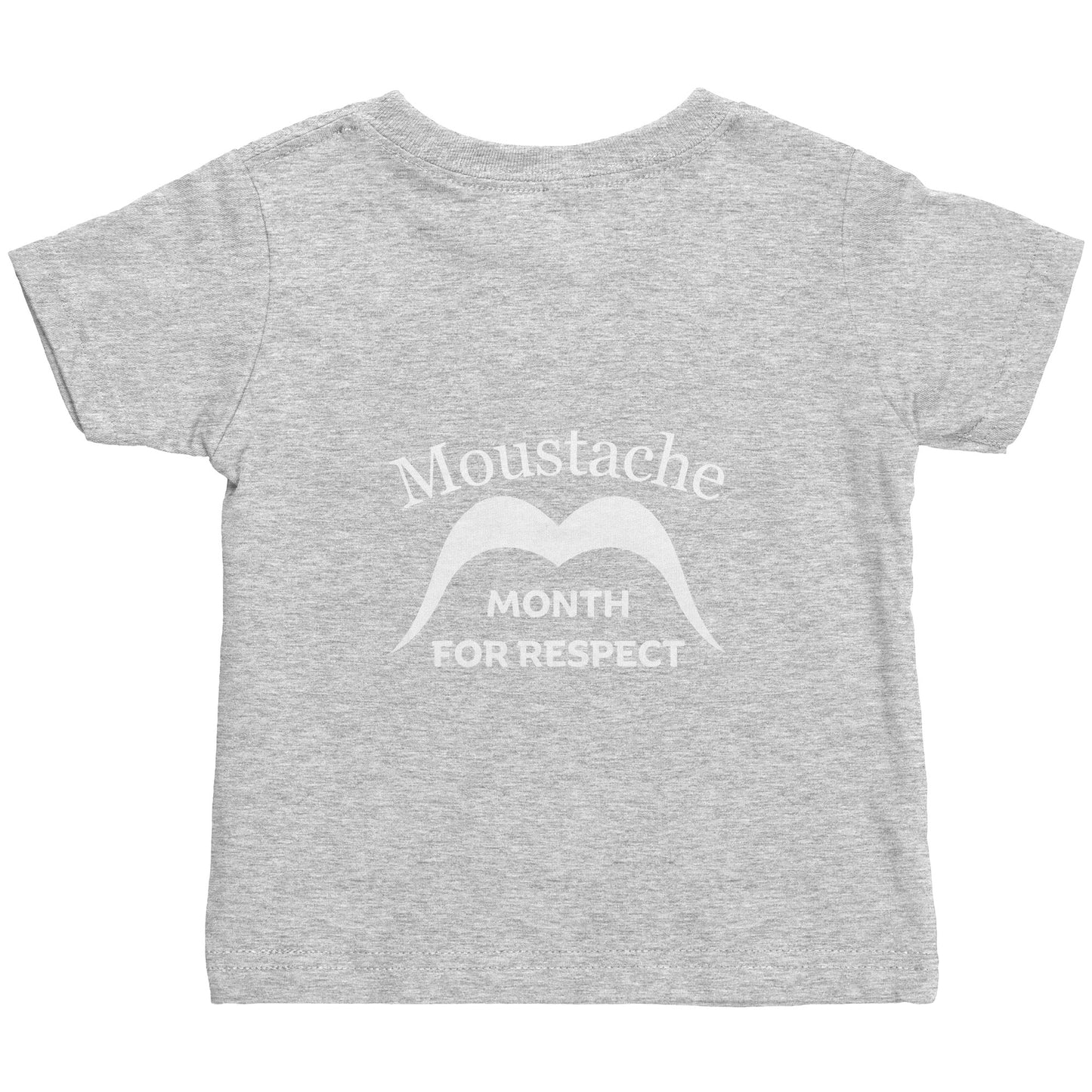 Rabbit Skins Infant Shirt Movember Moustache Month For Respect + Back I Love Moustache