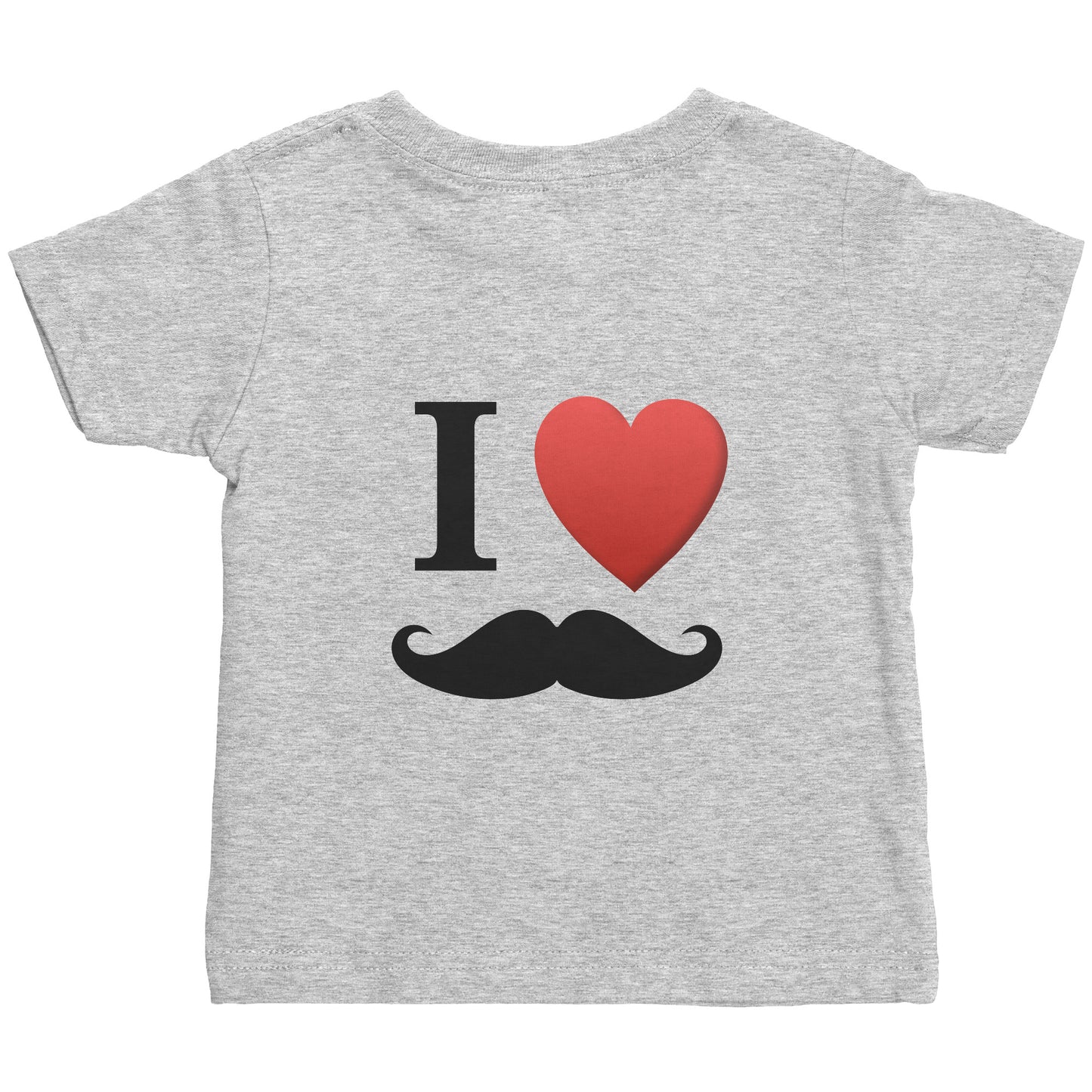 Rabbit Skins Infant Shirt Movember Moustache Month For Respect Front + Back I Love Moustache