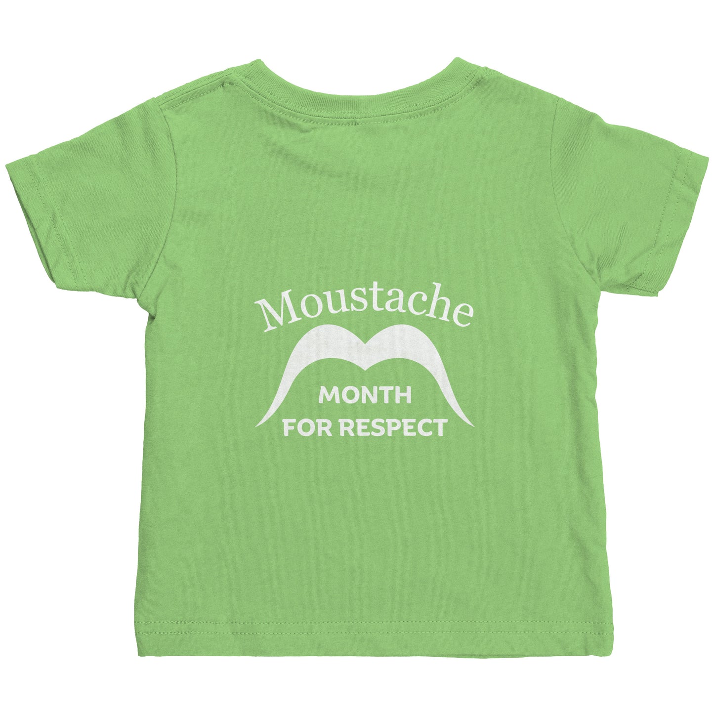 Rabbit Skins Infant Shirt Movember Moustache Month For Respect + Back I Love Moustache