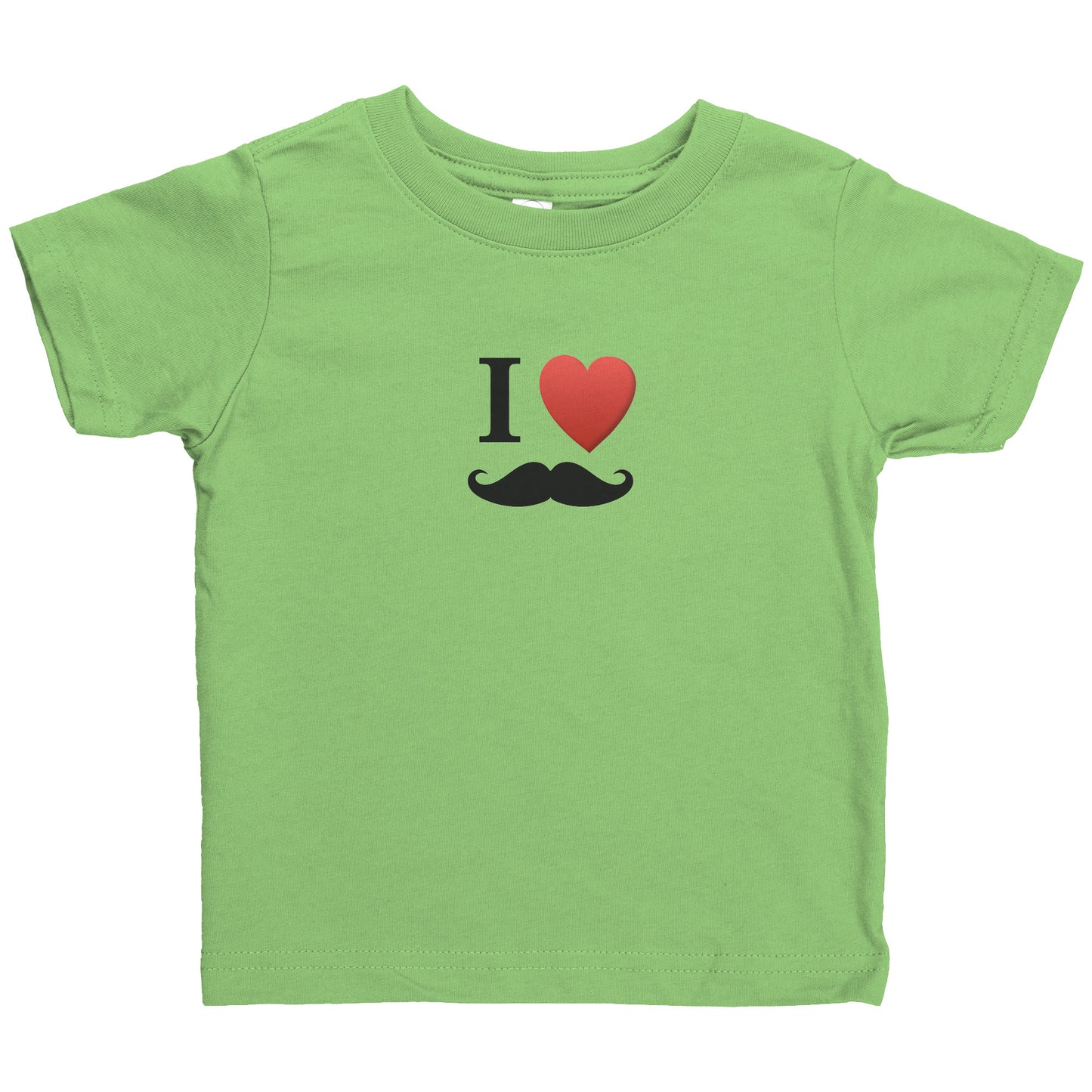 Rabbit Skins Infant Shirt Movember Moustache Month For Respect + Back I Love Moustache