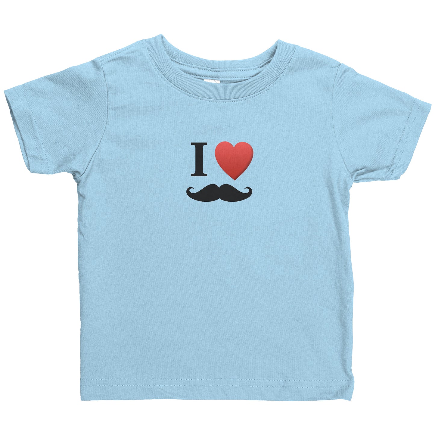 Rabbit Skins Infant Shirt Movember Moustache Month For Respect + Back I Love Moustache