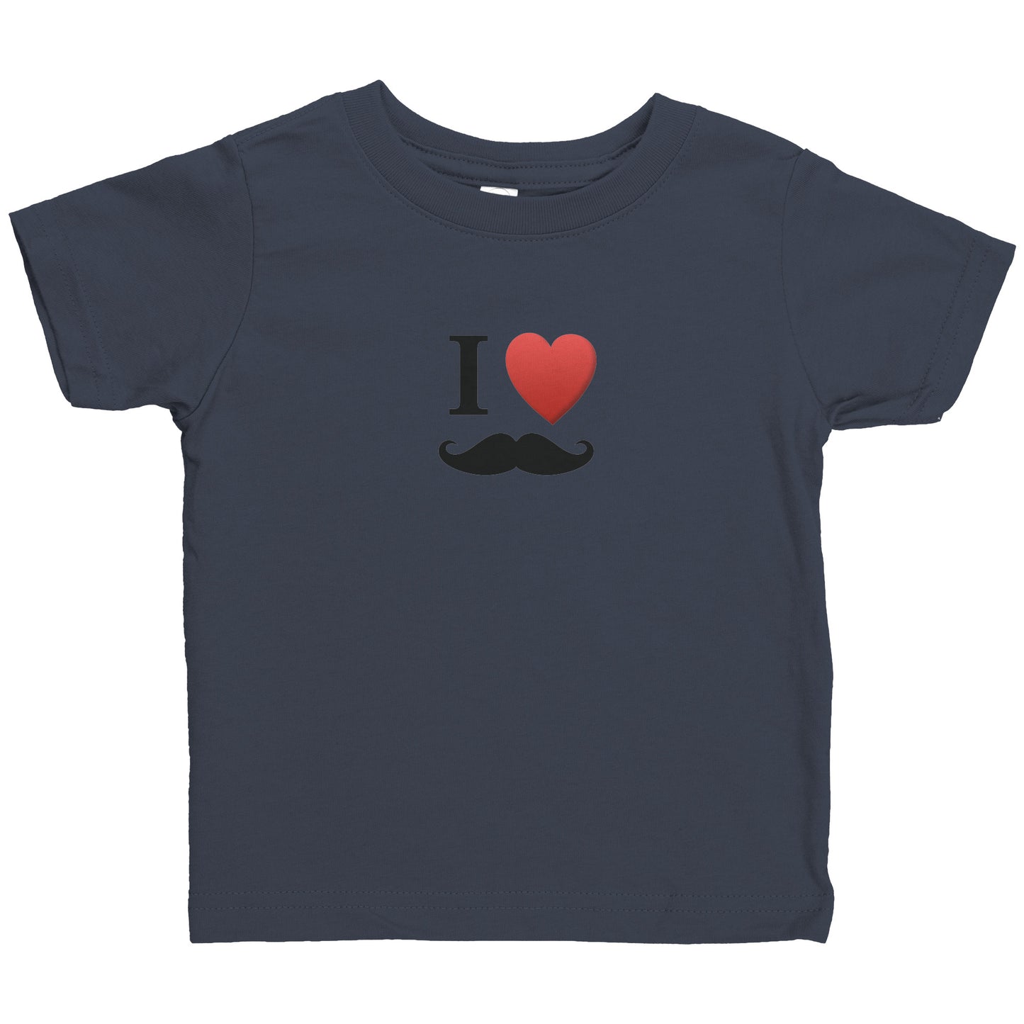 Rabbit Skins Infant Shirt Movember Moustache Month For Respect + Back I Love Moustache