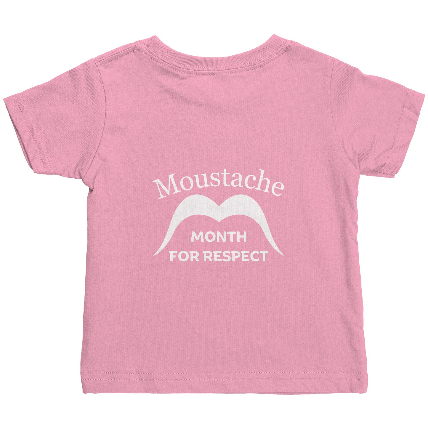Rabbit Skins Infant Shirt Movember Moustache Month For Respect + Back I Love Moustache