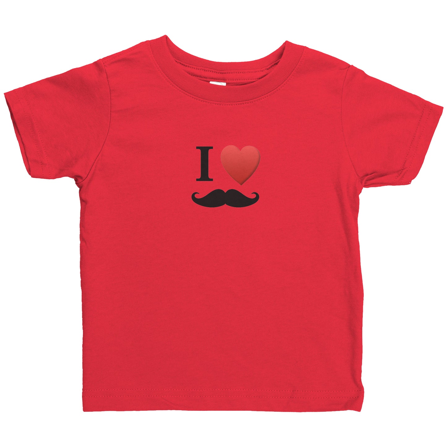 Rabbit Skins Infant Shirt Movember Moustache Month For Respect + Back I Love Moustache