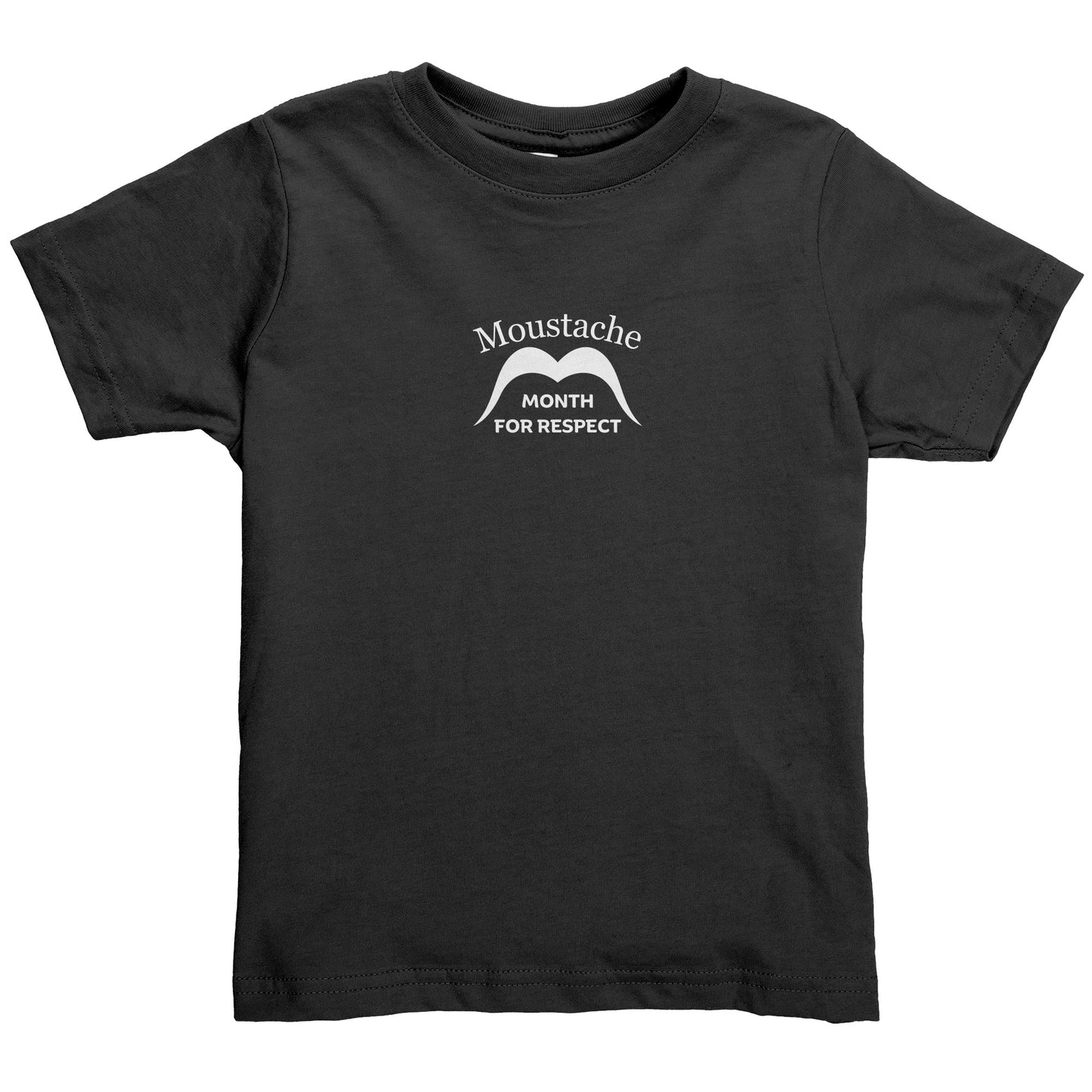 Rabbit Skins Toddler Shirt Front Small & Back Movember Month Of Respect