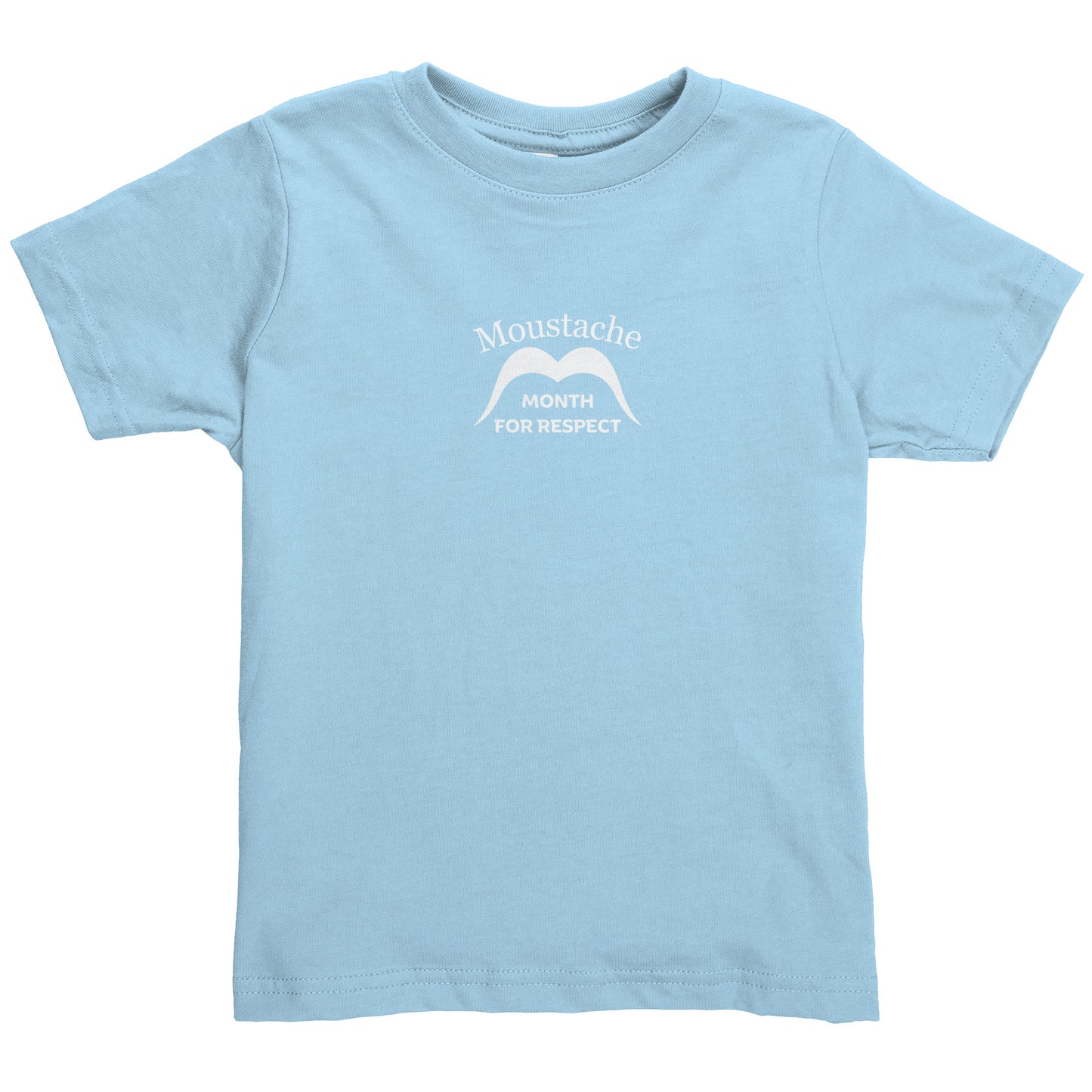 Rabbit Skins Toddler Shirt Front Small & Back Movember Month Of Respect