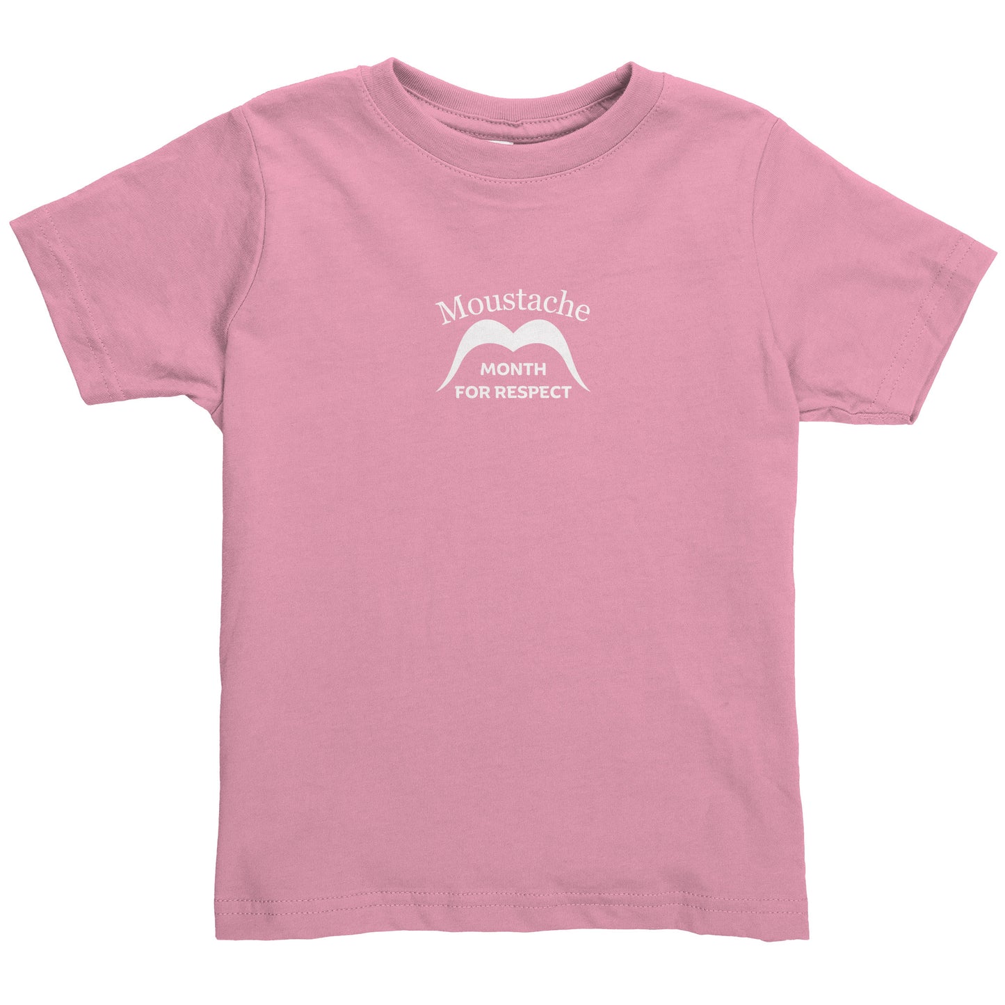 Rabbit Skins Toddler Shirt Front Small & Back Movember Month Of Respect