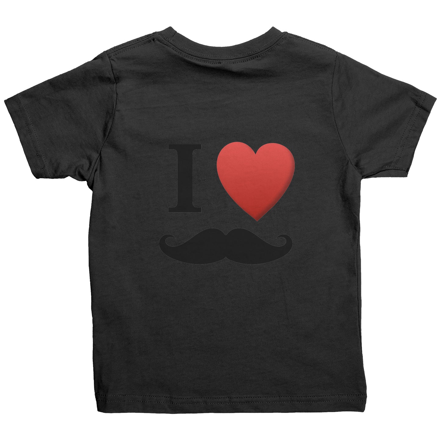 Rabbit Skins Toddler Shirt I Love Moustache Movember