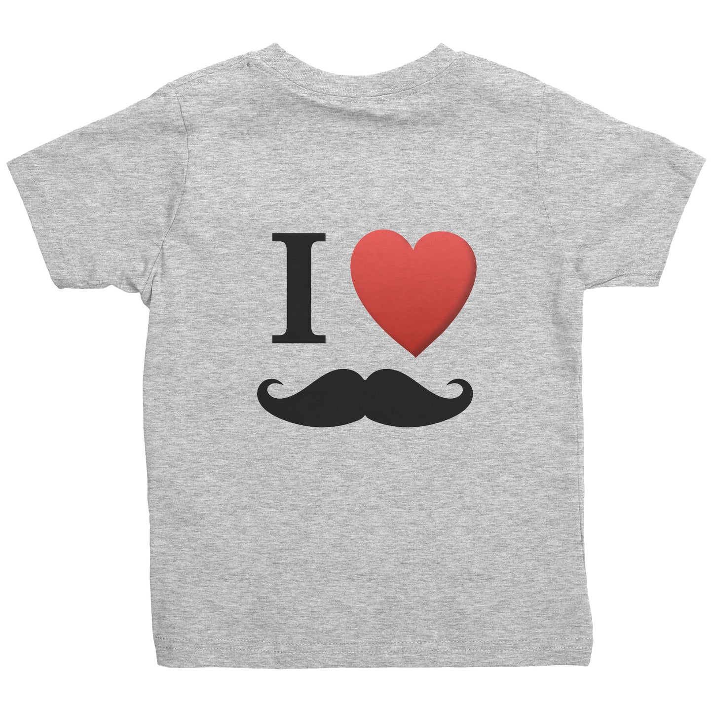 Rabbit Skins Toddler Shirt I Love Moustache Movember