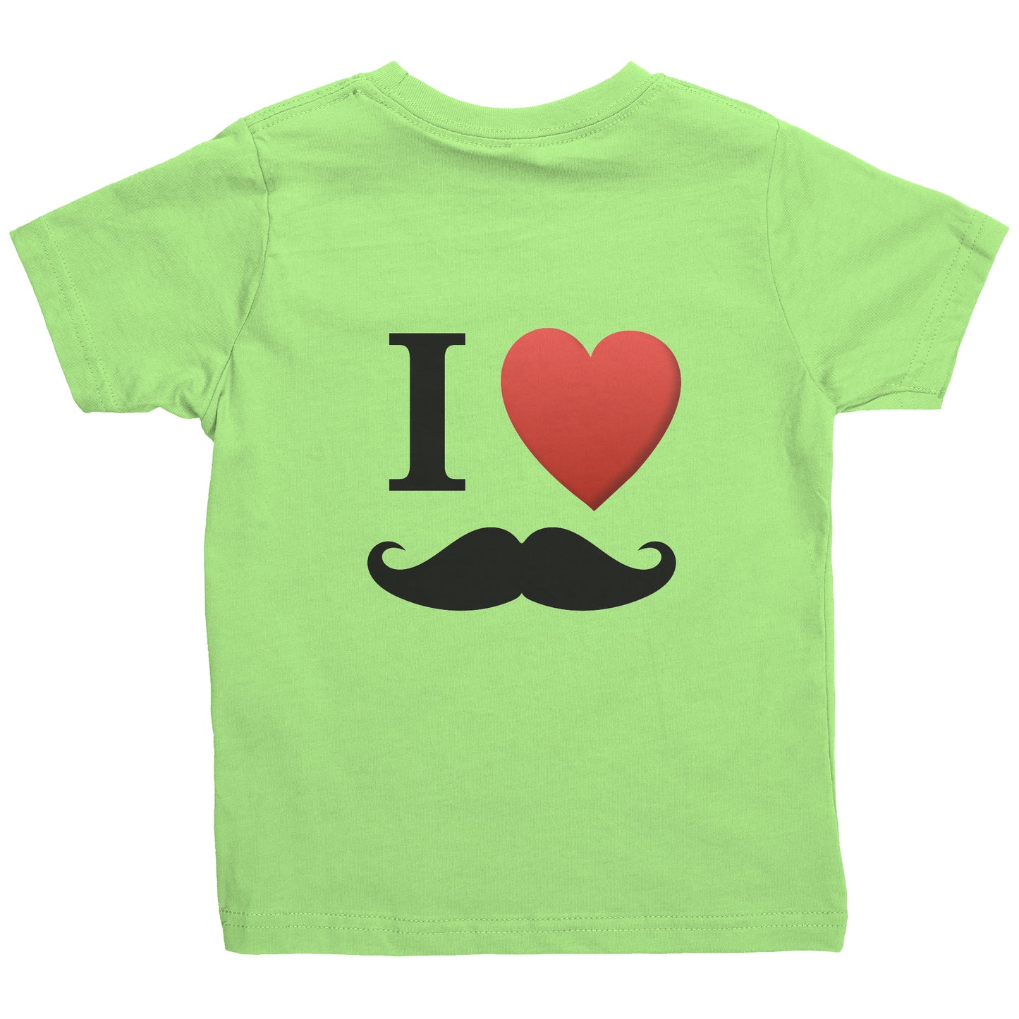 Rabbit Skins Toddler Shirt I Love Moustache Movember