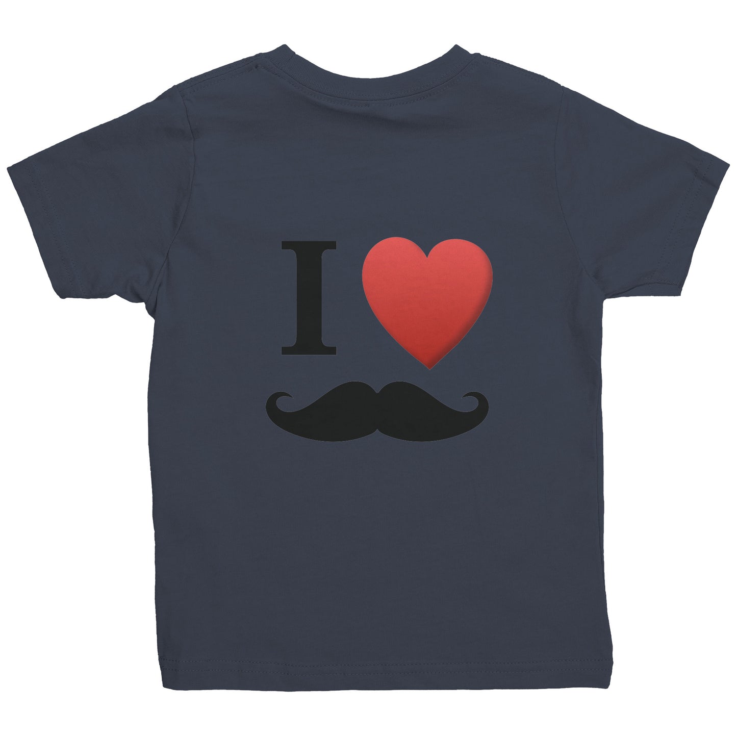 Rabbit Skins Toddler Shirt I Love Moustache Movember