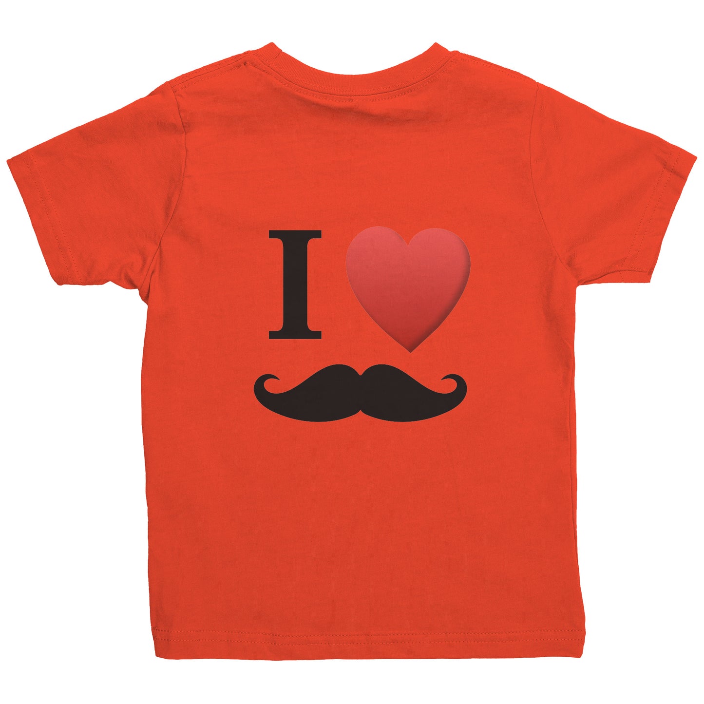 Rabbit Skins Toddler Shirt I Love Moustache Movember