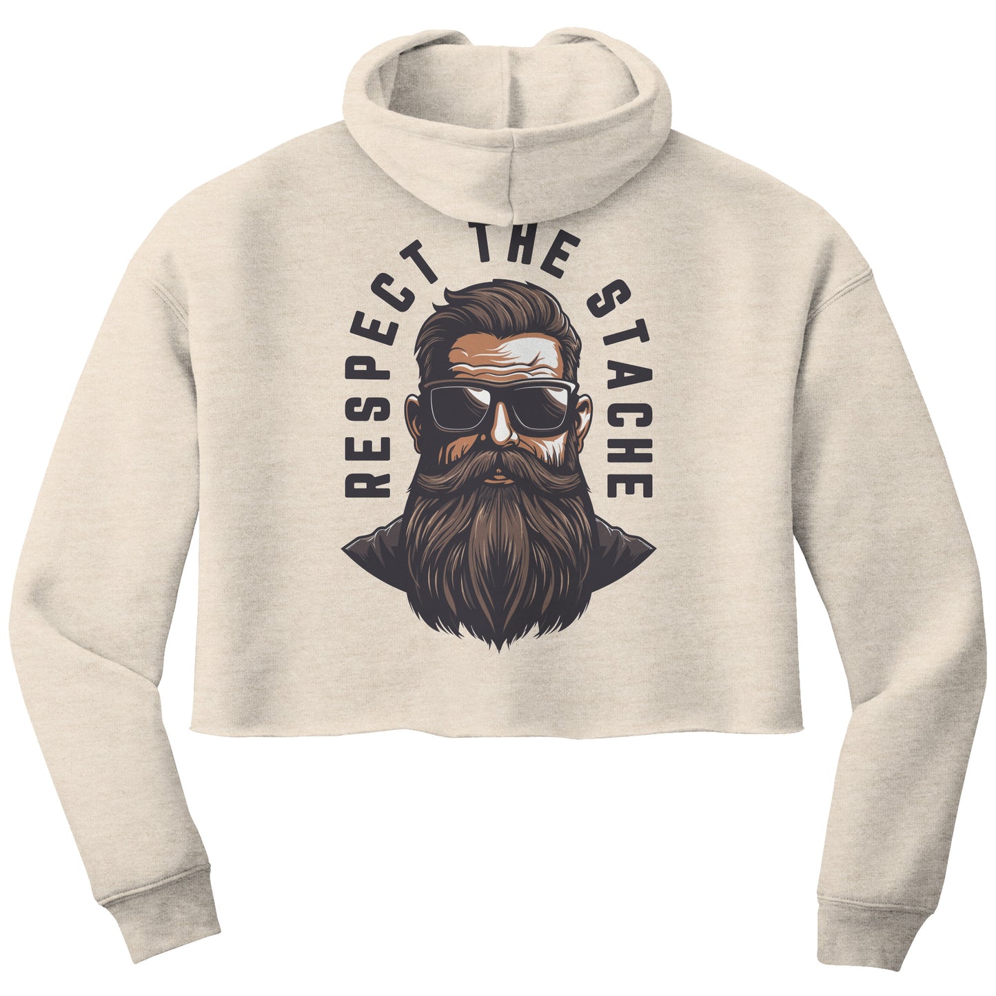 Respect The Stache Fleece Hoodie