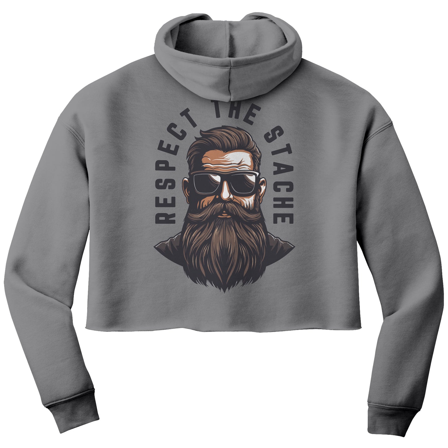Respect The Stache Fleece Hoodie