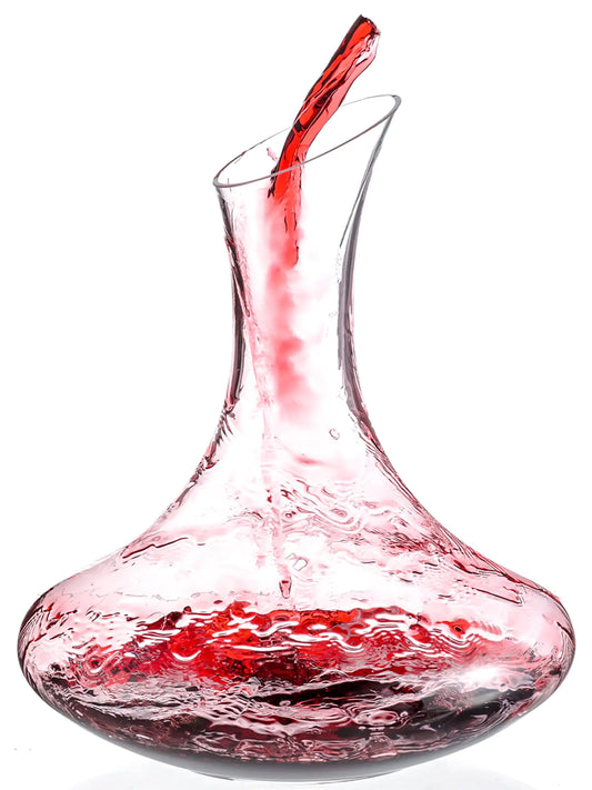 Luxury Hand-Blown Crystal Wine Decanter – 1900ml Lead-Free Elegance