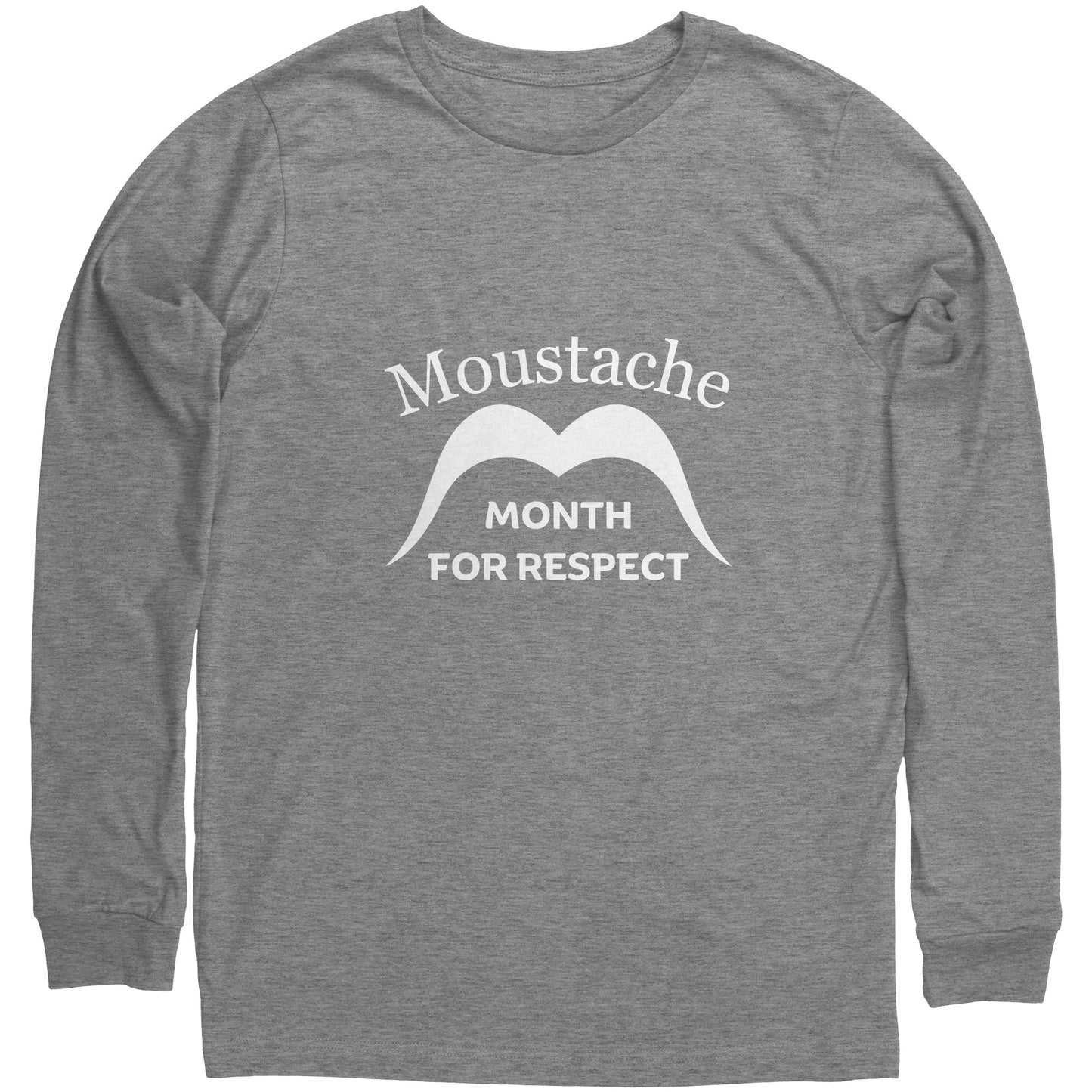 Unisex Long Sleeve Shirt Ready to rock that stache for a cause? It's Movember. Show off your facial flair, raise funds and help tackle prostate cancer, testicular cancer, mental health challenges, and more. Mo' Party!🧔 Start conversations and help change lives. Together, we'll Mo've mountains. 🏔️ Join Movember!  Shop now at Emporium Discounts