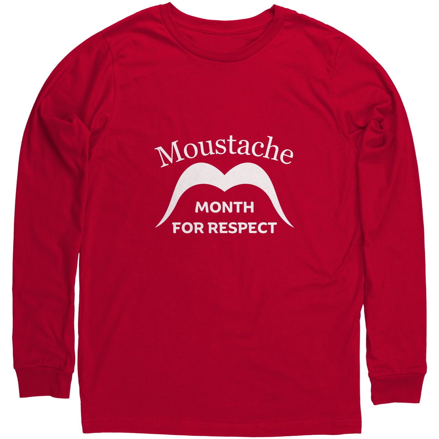 Unisex Long Sleeve Shirt Ready to rock that stache for a cause? It's Movember. Show off your facial flair, raise funds and help tackle prostate cancer, testicular cancer, mental health challenges, and more. Mo' Party!🧔 Start conversations and help change lives. Together, we'll Mo've mountains. 🏔️ Join Movember!  Shop now at Emporium Discounts
