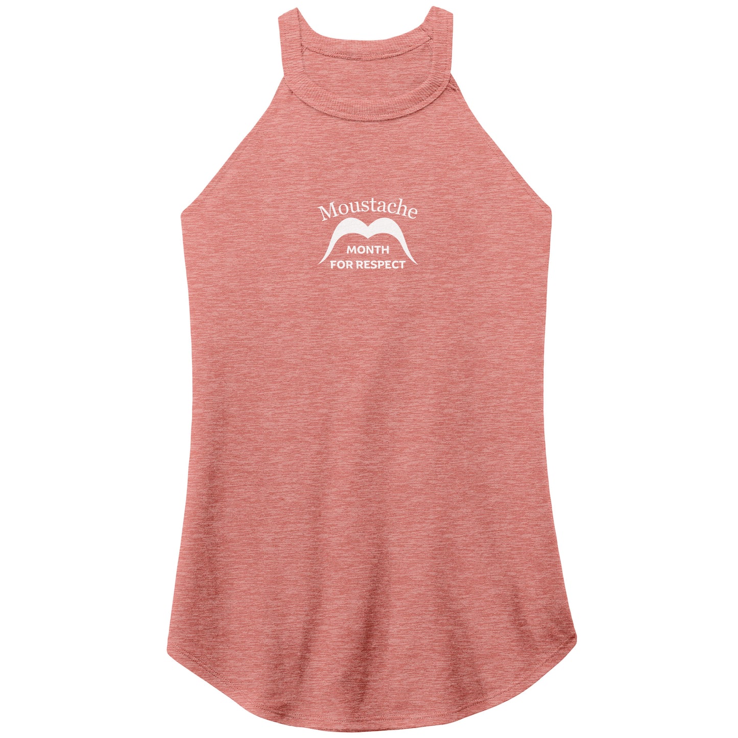 WOMEN’S PERFECT TRI ROCKER TANK Front Double Distance 1/2 Print Movember Moustache Month Of Respect