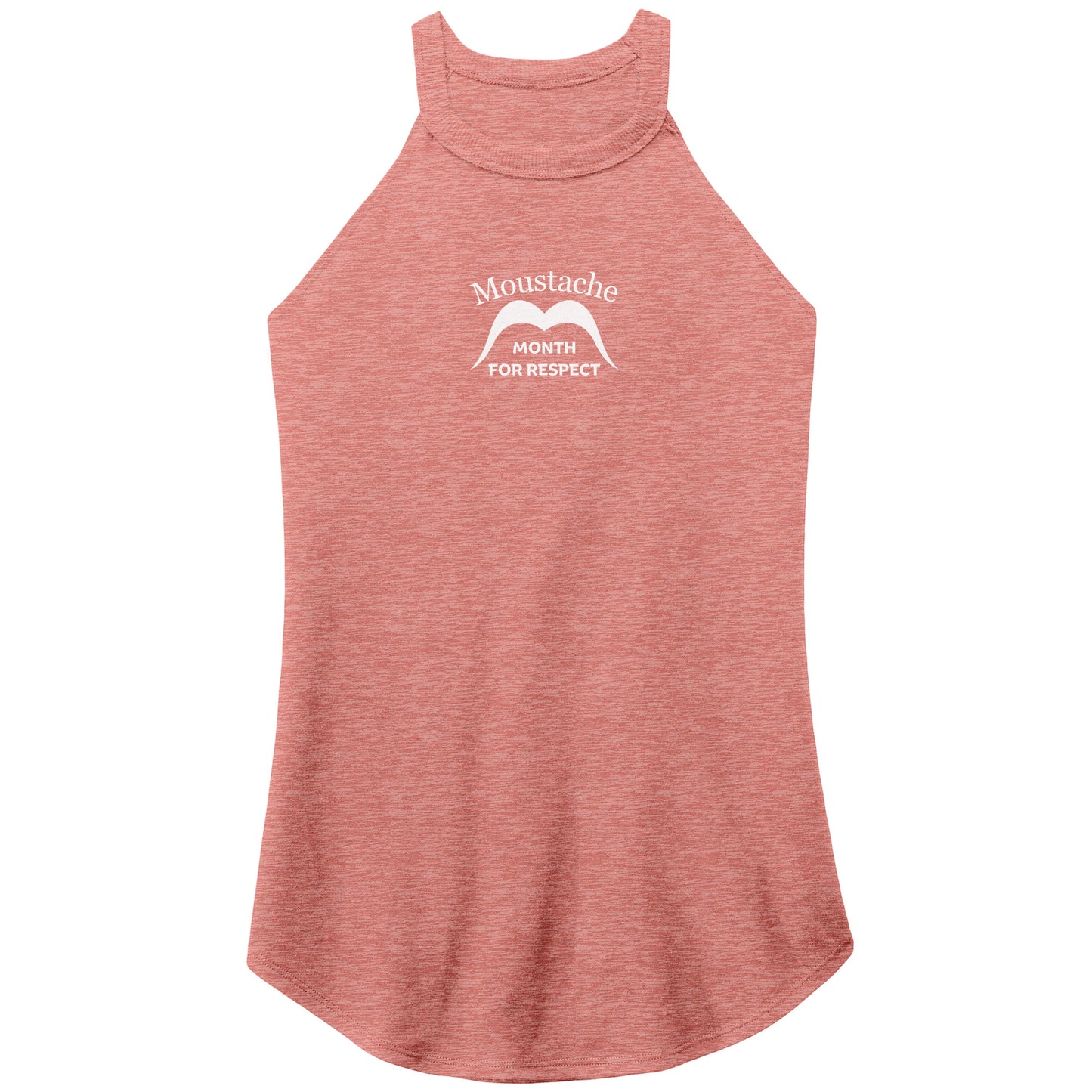 WOMEN’S PERFECT TRI ROCKER TANK Front Normal Distance 1/2 Print Movember Moustache Month Of Respect
