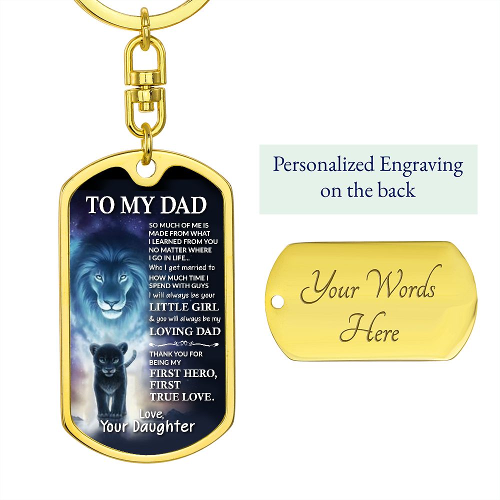 To My Dad Keychain Emporium Discounts