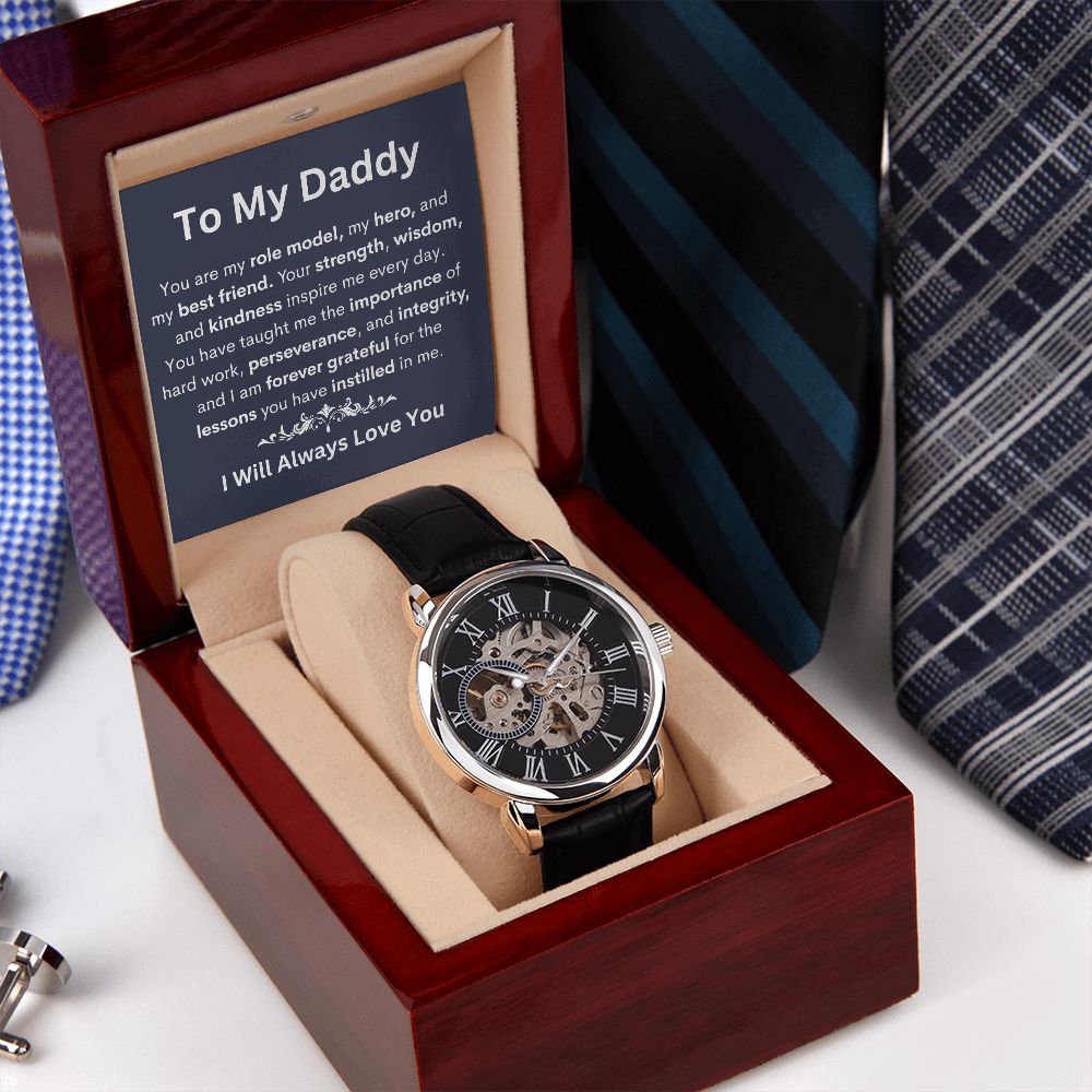 Give the gift of luxury with this handsome and daring timepiece. The Men's Openwork Watch is the perfect blend of classic design and modern styling, making it an essential accessory for your remarkable style. Shop now and Save 67% for Father's Day....
