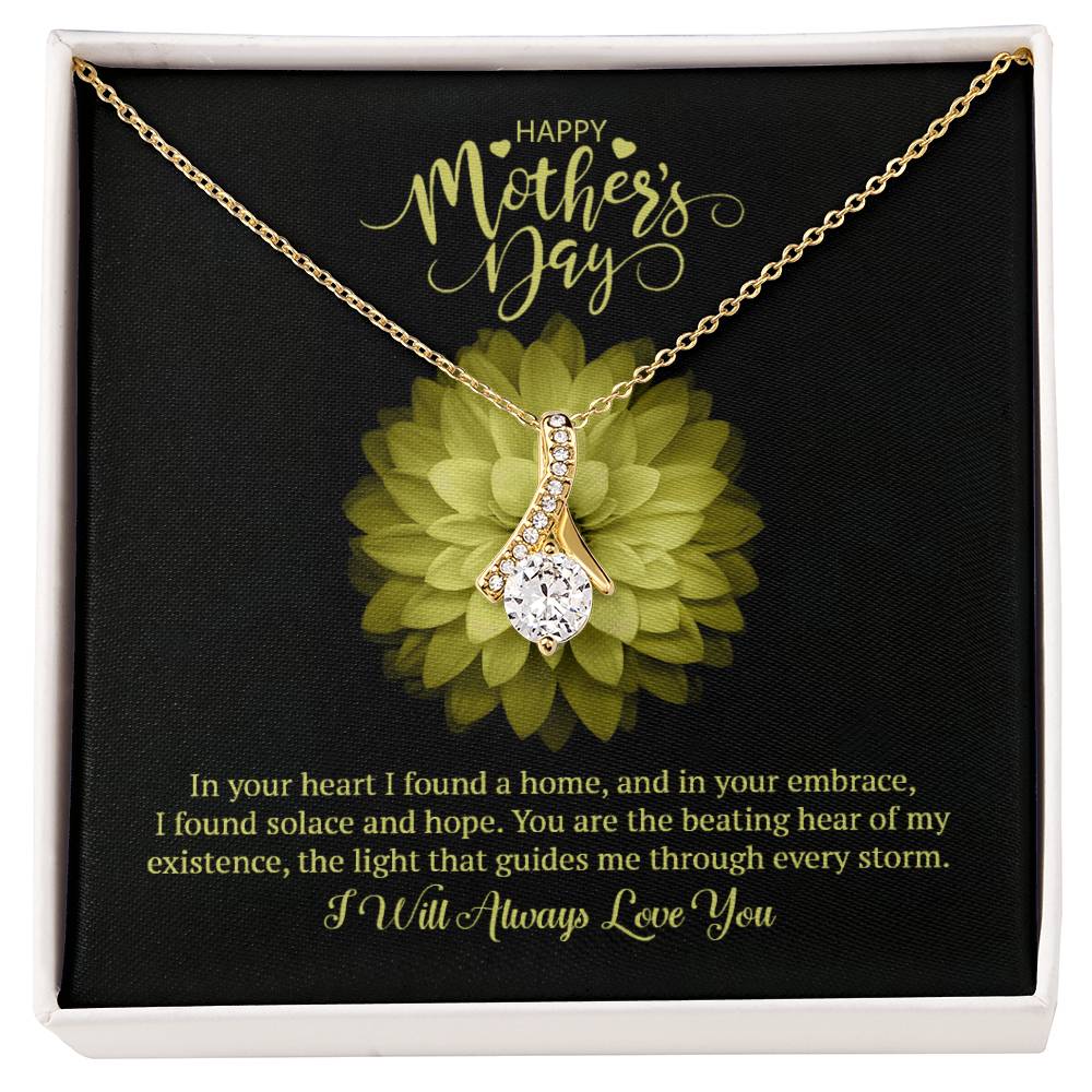 Happy Mother's Day Alluring Beauty Necklace (Yellow & White Gold Variants)