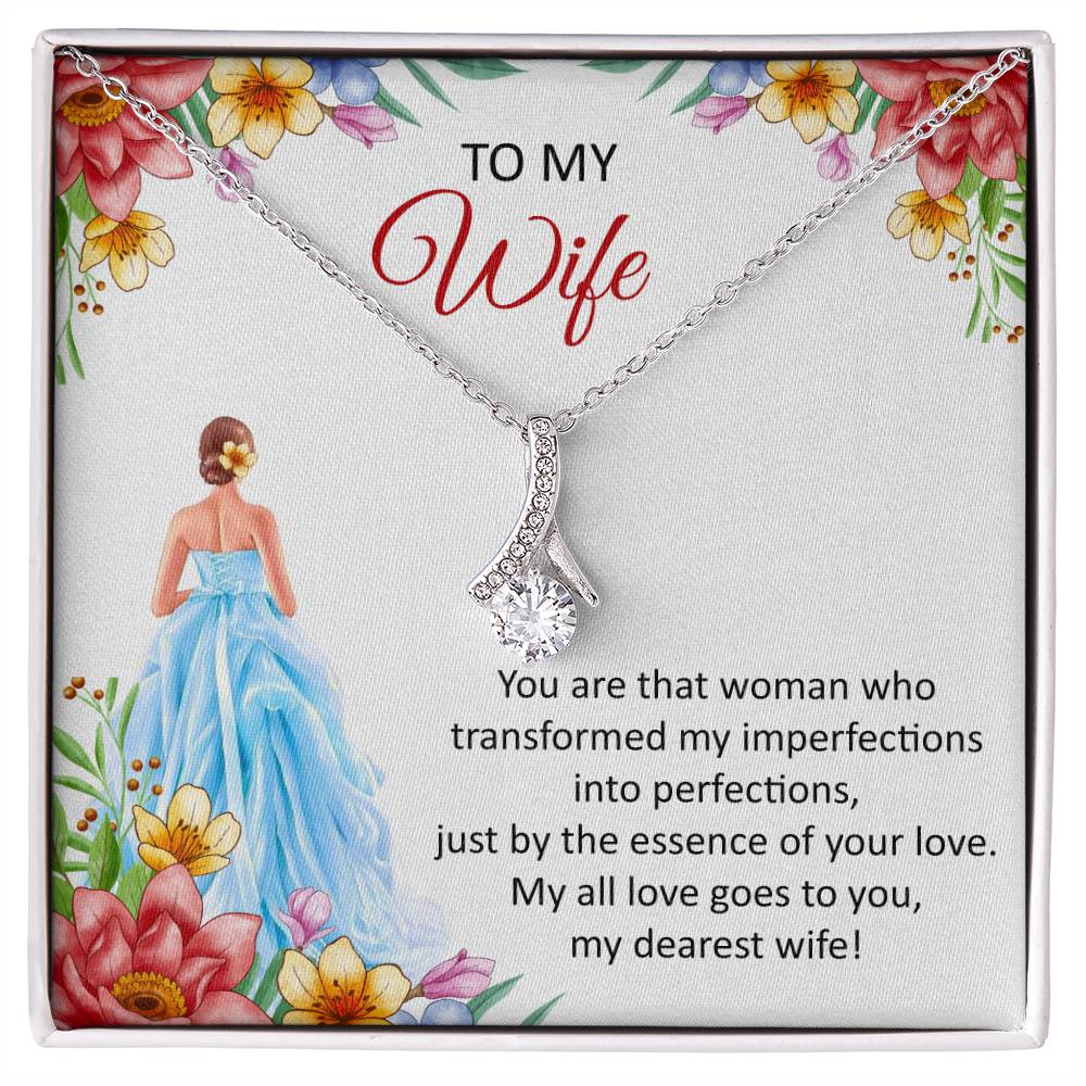 Shopping for the perfect gift for your significant other? Emporium Discounts offers a Forever Love Necklace made of White Gold 14k or Yellow Gold 18k at a 50% discount--find the perfect present today!  To My Wife, You are that woman who transformed my imperfections into perfections, just by the essence of your love. My all love goes to you, my dearest wife!