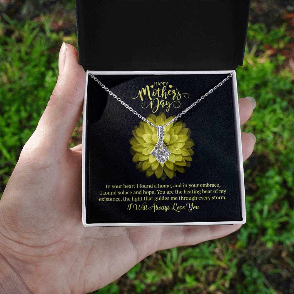 Happy Mother's Day Alluring Beauty Necklace (Yellow & White Gold Variants)
