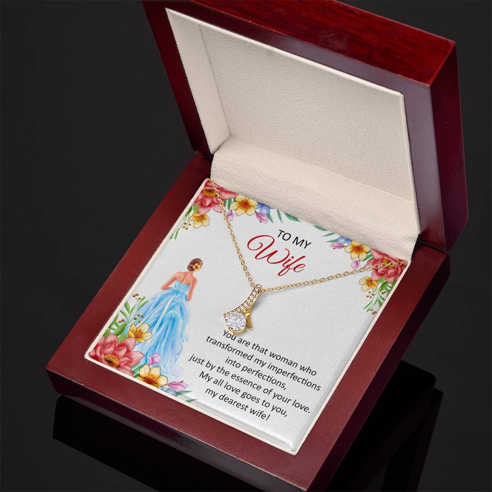 Shopping for the perfect gift for your significant other? Emporium Discounts offers a Forever Love Necklace made of White Gold 14k or Yellow Gold 18k at a 50% discount--find the perfect present today!  To My Wife, You are that woman who transformed my imperfections into perfections, just by the essence of your love. My all love goes to you, my dearest wife!