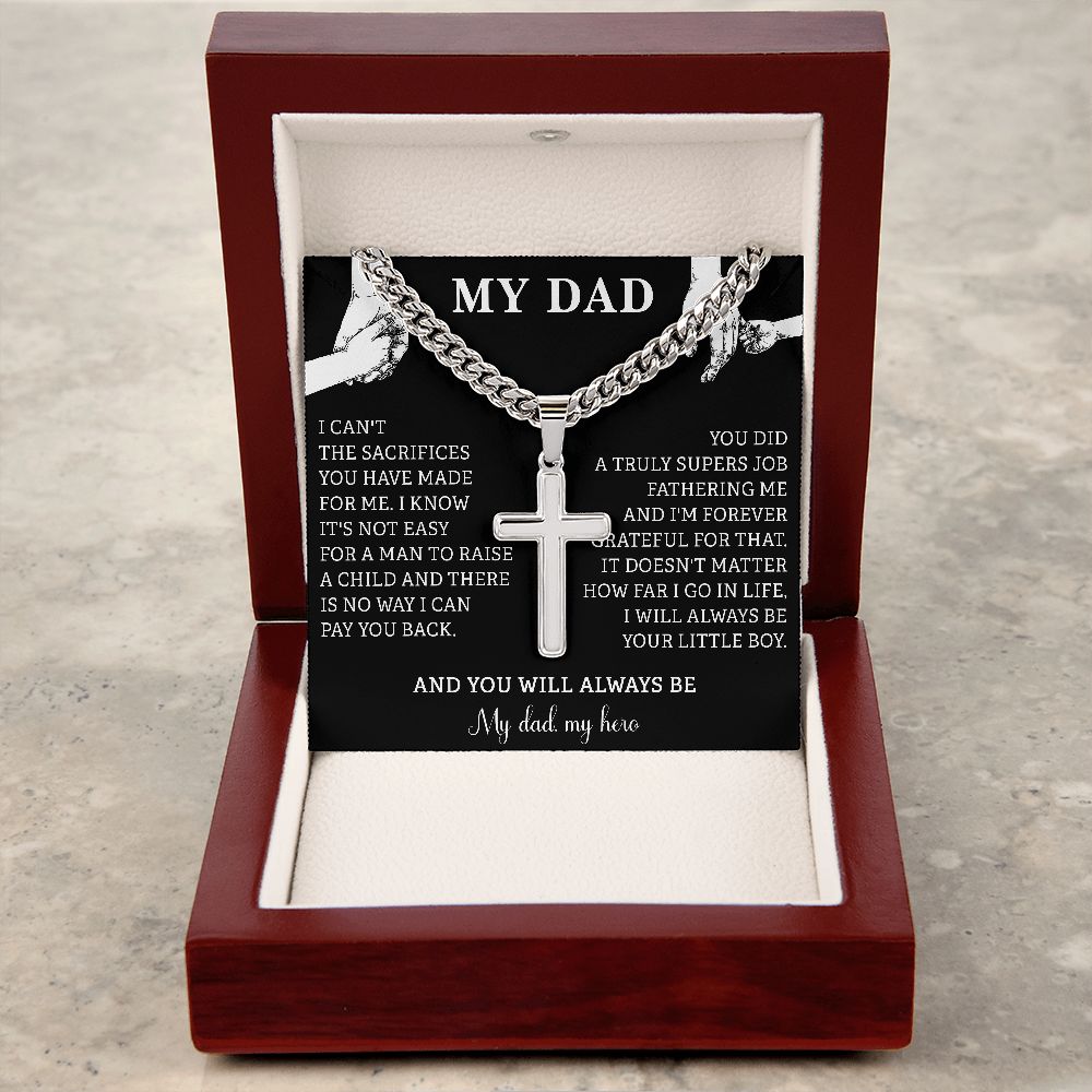 My Dad My Hero Cuban Chain