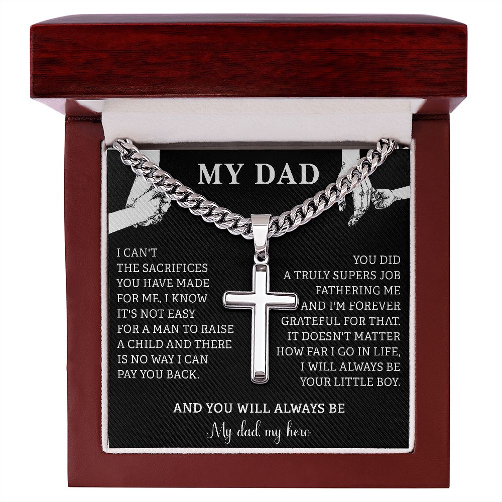 My Dad My Hero Cuban Chain