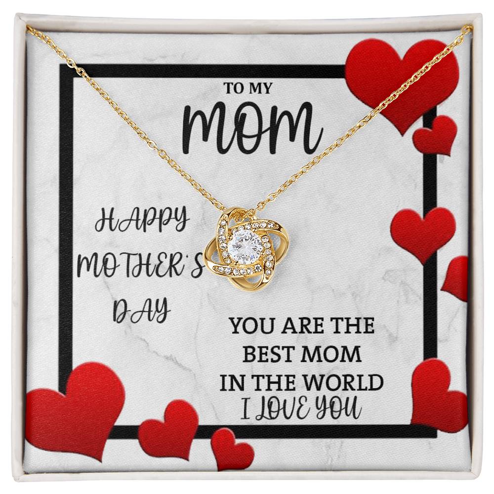 Love Knot Necklace (Yellow & White Gold Variants)