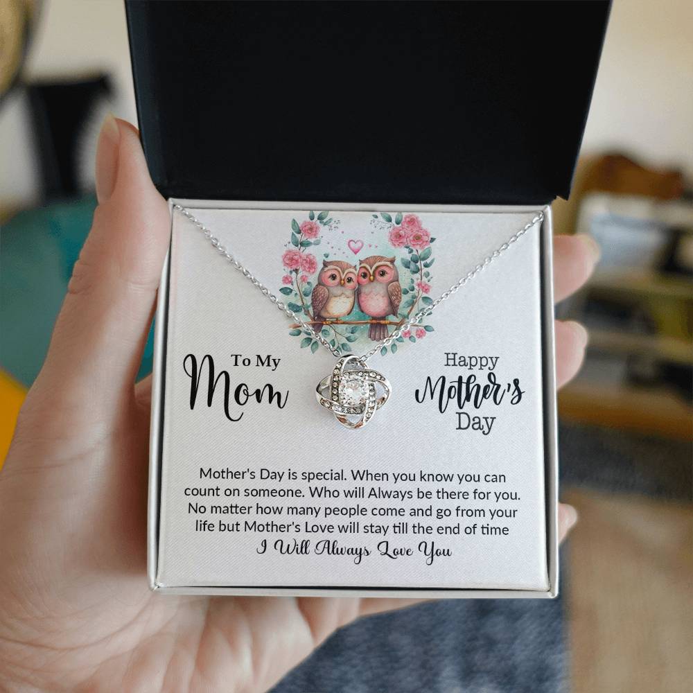 Love Knot Necklace (Yellow & White Gold Variants)