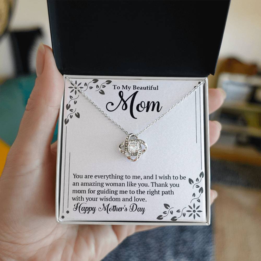 Love Knot Necklace (Yellow & White Gold Variants)