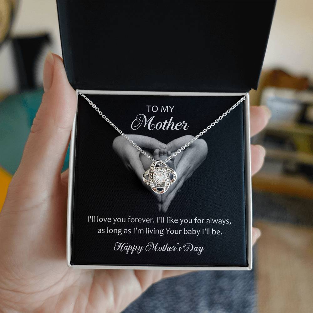 Love Knot Necklace (Yellow & White Gold Variants)