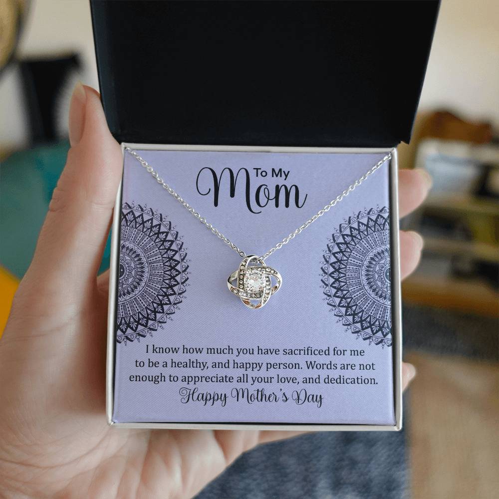 Love Knot Necklace (Yellow & White Gold Variants)
