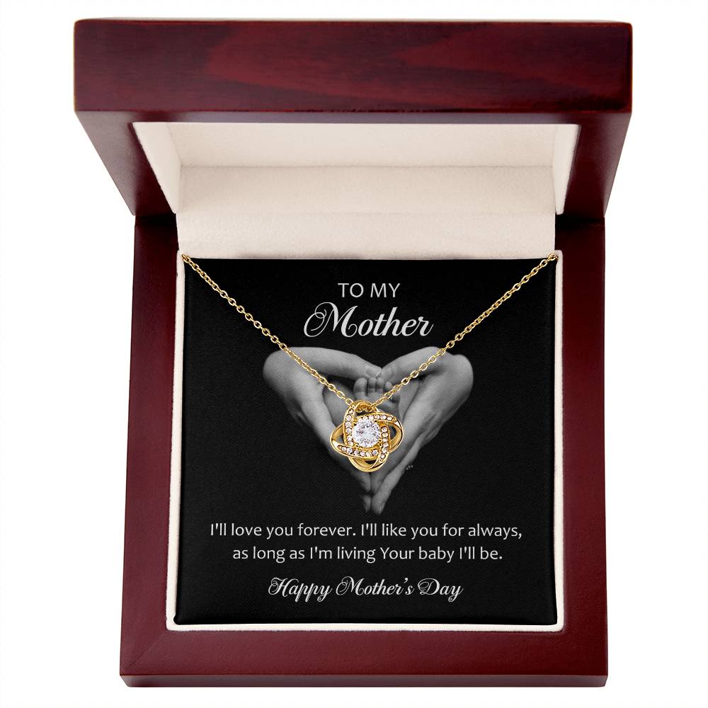 Love Knot Necklace (Yellow & White Gold Variants)