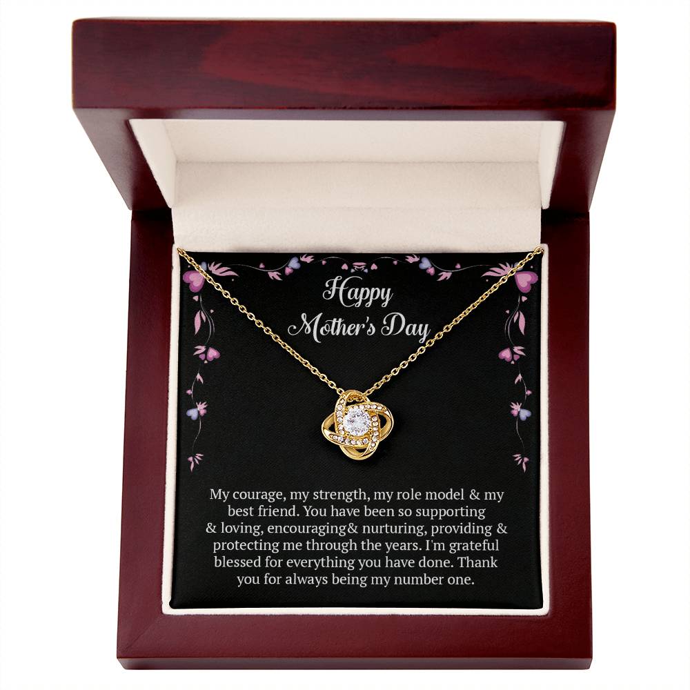 Love Knot Necklace (Yellow & White Gold Variants)