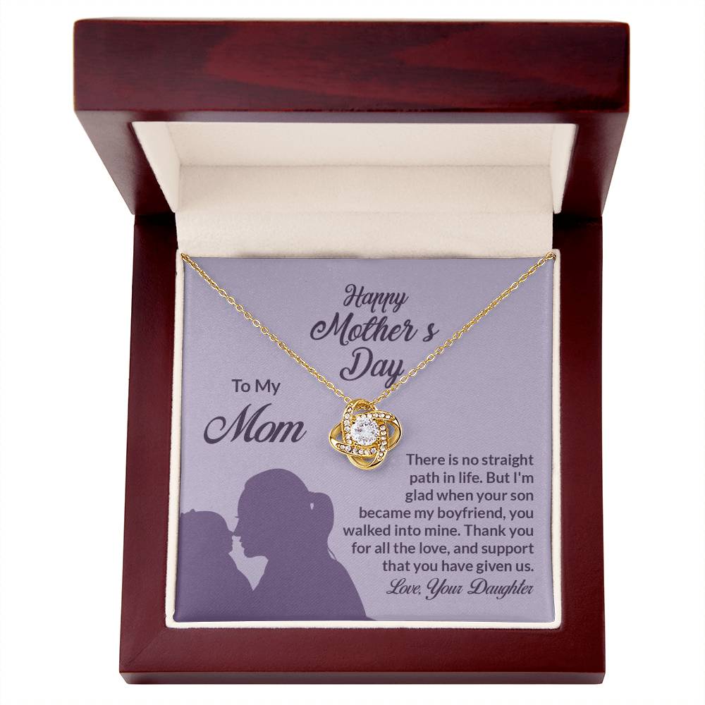 Love Knot Necklace (Yellow & White Gold Variants)