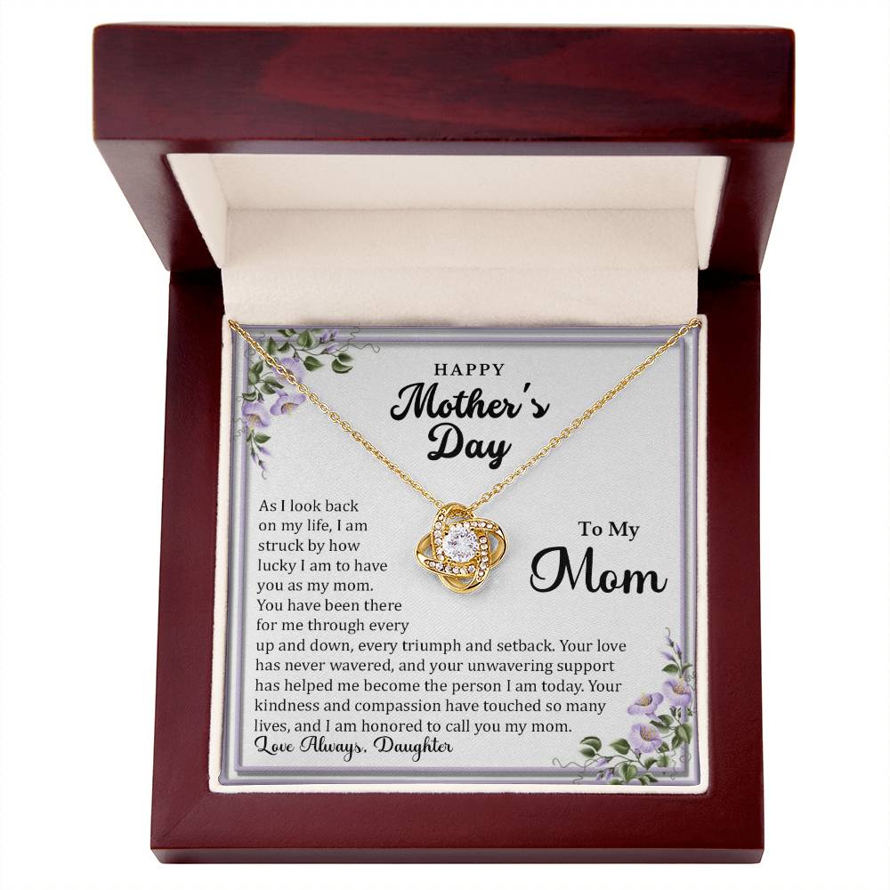 Catalog image Love Knot Necklace (Yellow & White Gold Variants)