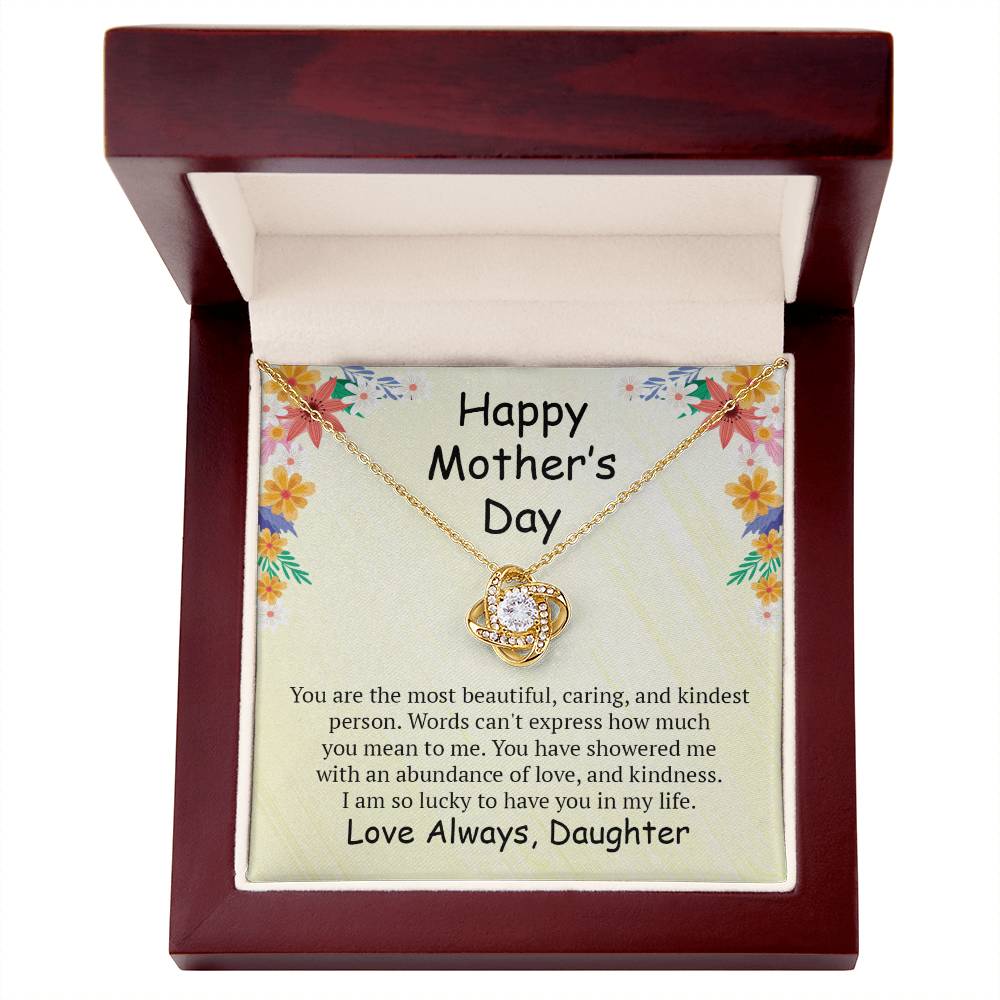 Love Knot Necklace (Yellow & White Gold Variants)
