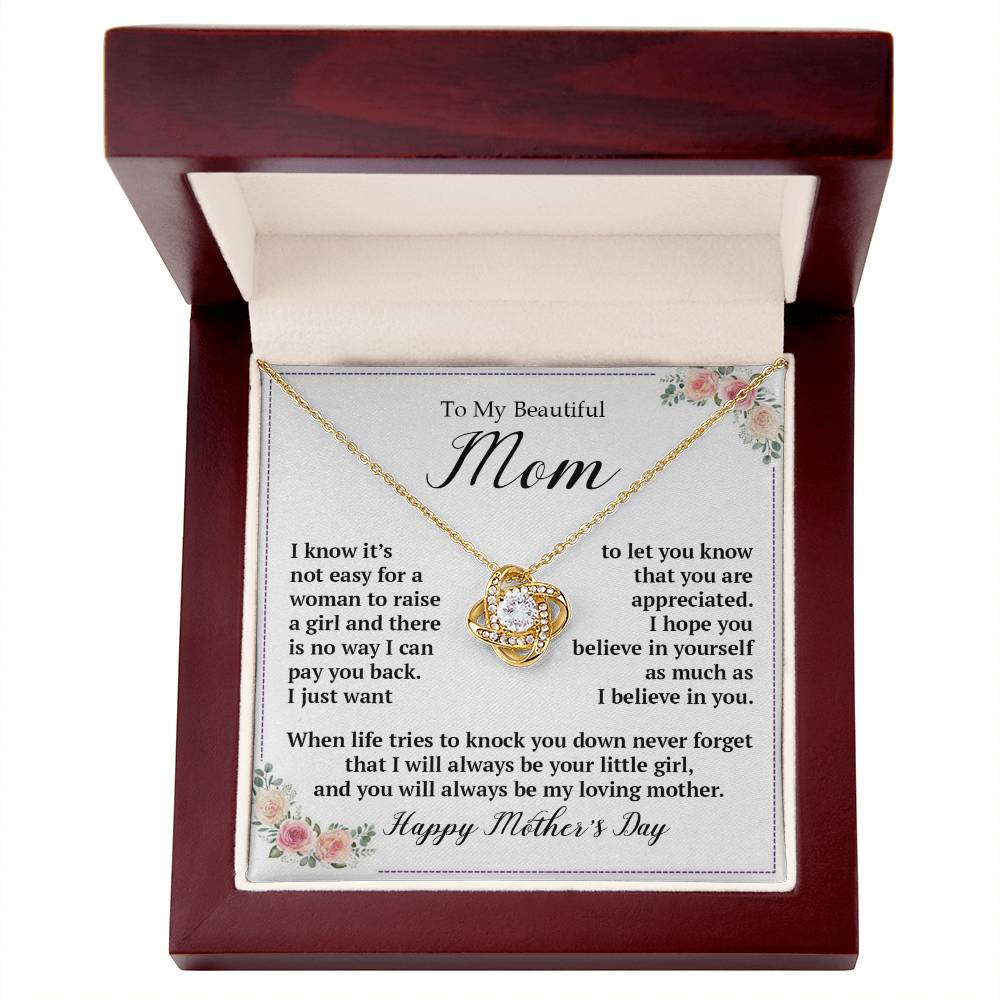 Love Knot Necklace (Yellow & White Gold Variants)