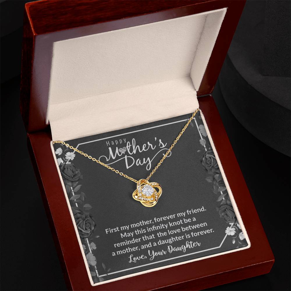 Love Knot Necklace (Yellow & White Gold Variants)