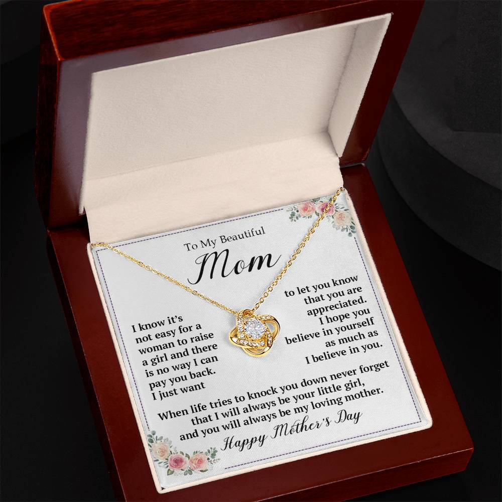 Love Knot Necklace (Yellow & White Gold Variants)