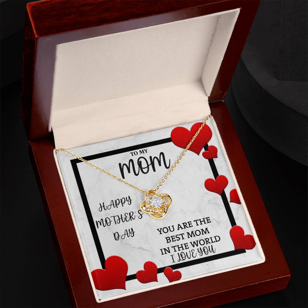 Love Knot Necklace (Yellow & White Gold Variants)