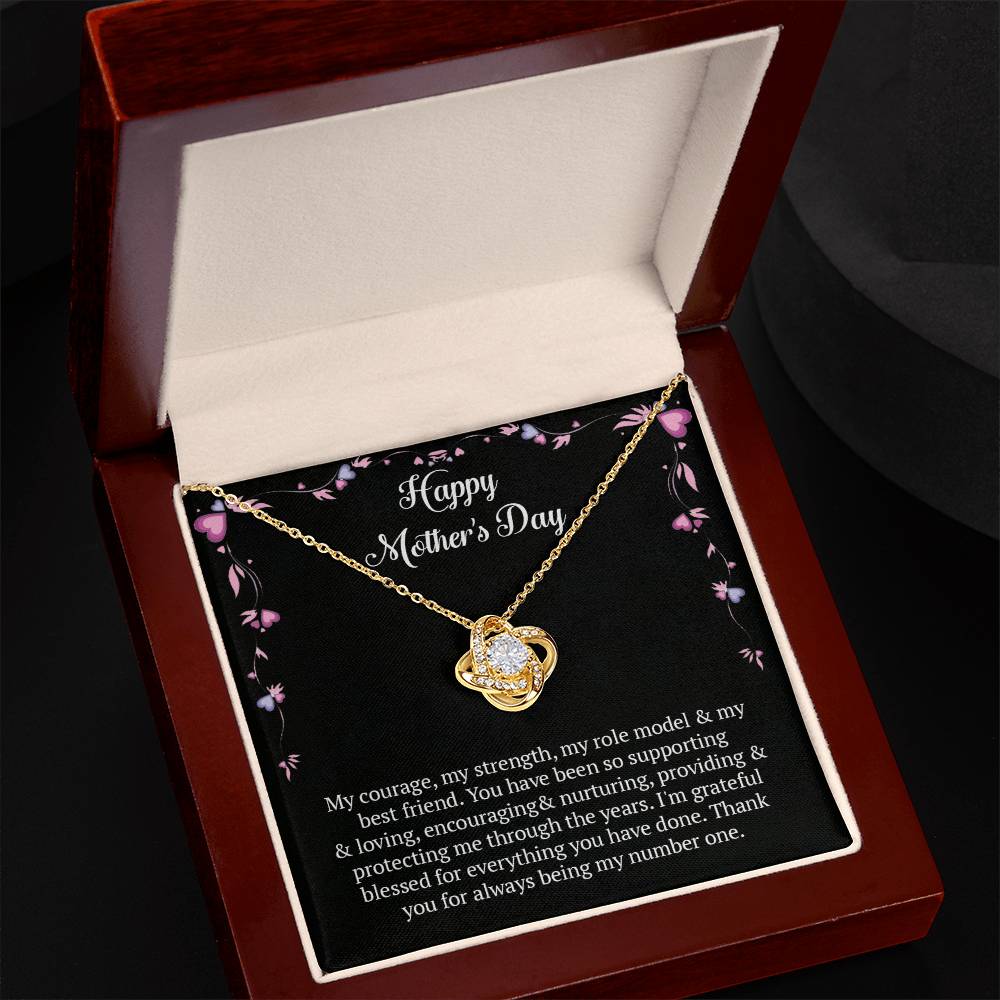 Love Knot Necklace (Yellow & White Gold Variants)