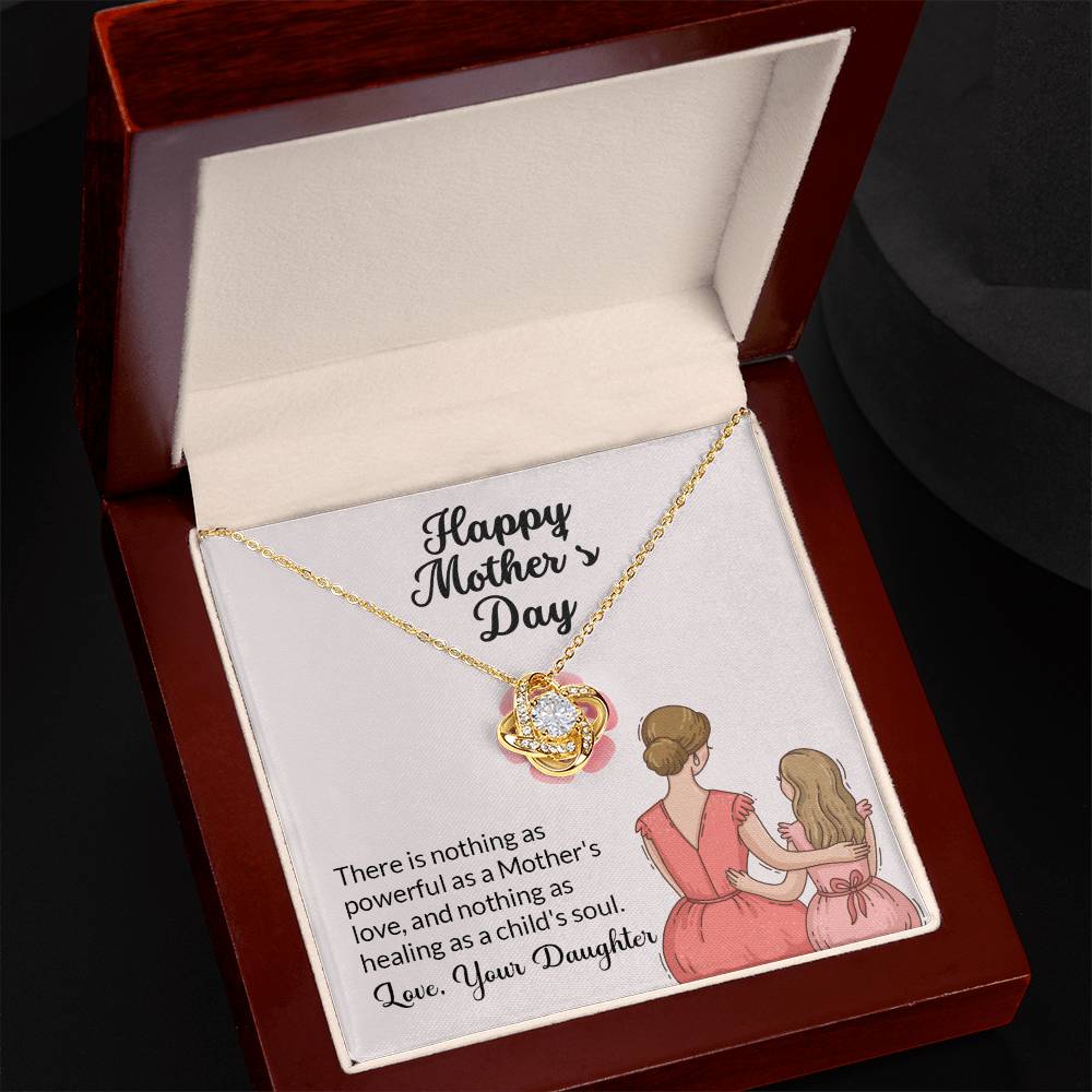 Love Knot Necklace (Yellow & White Gold Variants)