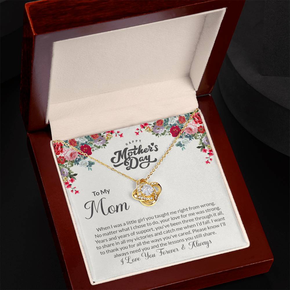 Love Knot Necklace (Yellow & White Gold Variants)